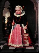 Jacob Gerritsz. Cuyp Portrait eines kleinen Madchens mit einer Puppe und einem Korb oil painting on canvas